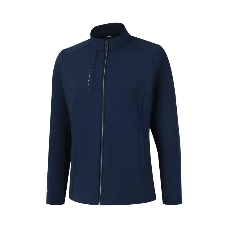 Li Ning Jackets Women's Ink Blue Stand Collar Moderate Other