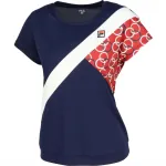 FILA Tennis Tops Women's Marine Blue Crew Neck Moderate