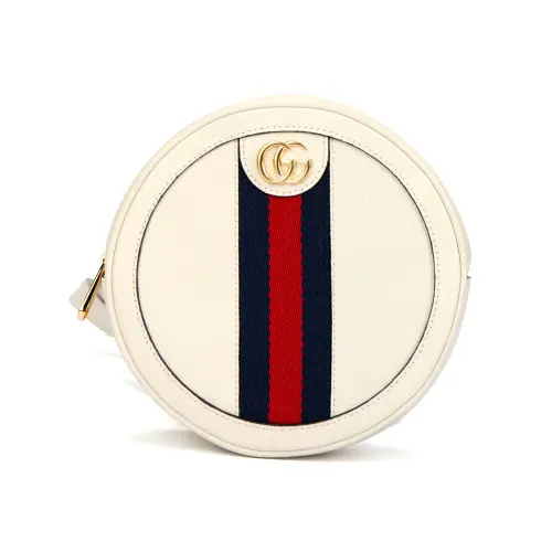 GUCCI Ophidia Fabric Backpack Mini Women's White