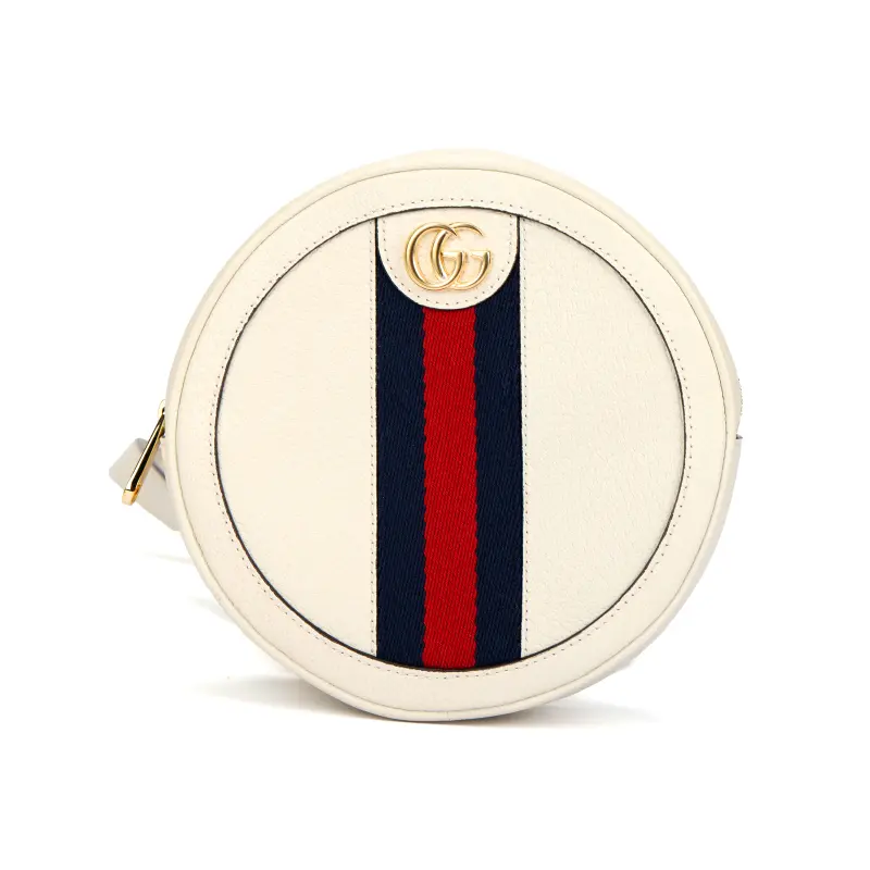 GUCCI Ophidia Fabric Backpack Mini Women's White