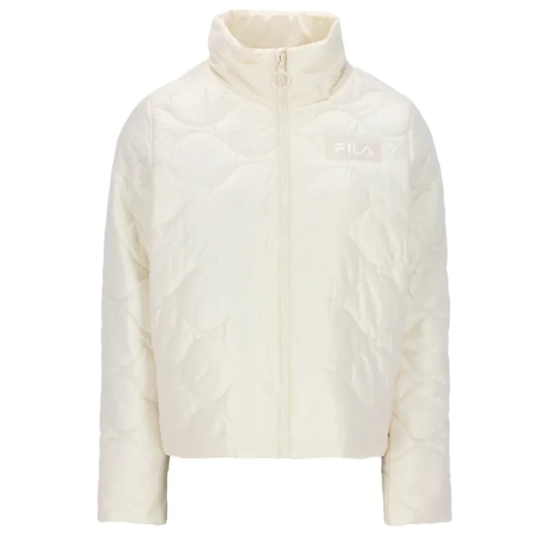 FILA Jackets Women's White Stand Collar Moderate Other