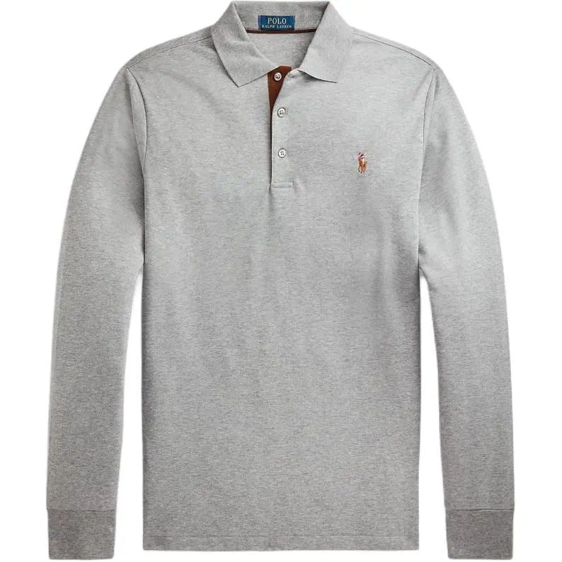 Polo Ralph Lauren Polo Shirt Custom Slim Fit Men's Gray