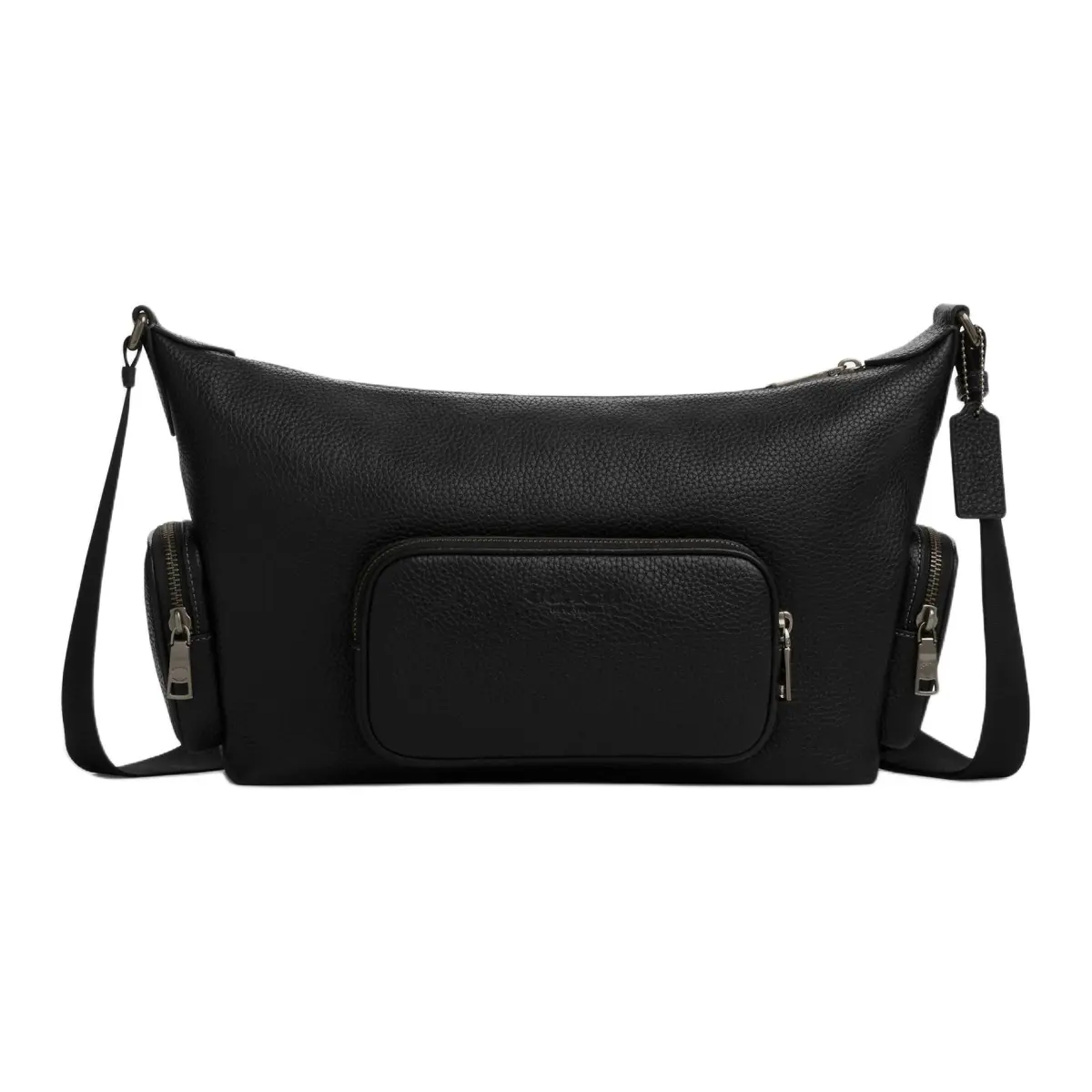 COACH Cow Leather Crossbody Bags Large Unisex Black