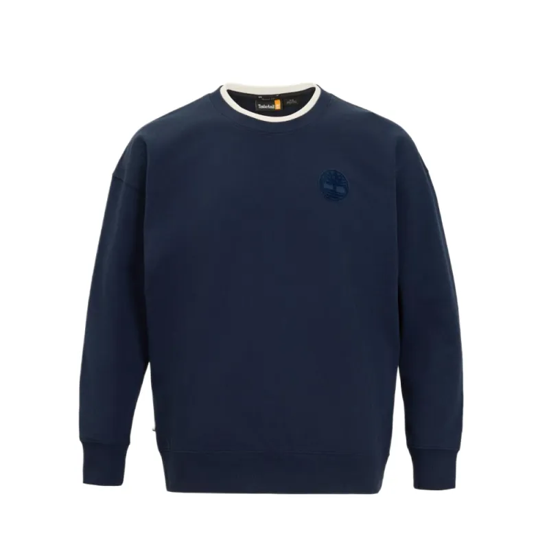 Timberland Sweatshirts Unisex Blue Crew Neck Moderate Regular