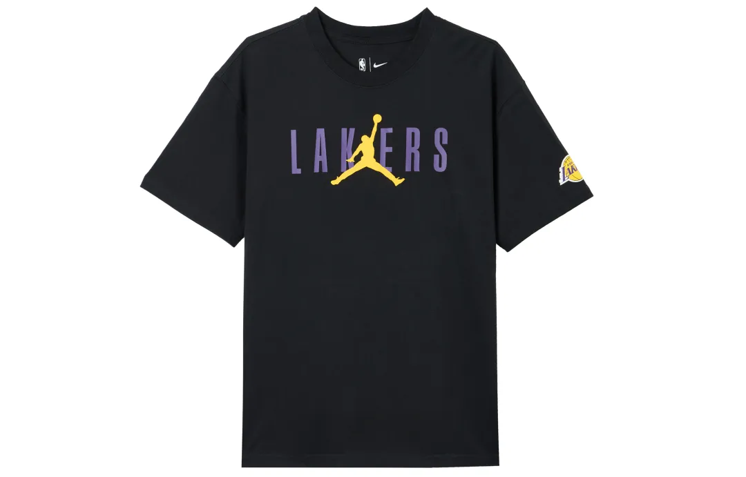 Jordan Drop Shoulder Sleeve T-Shirt Men's Black