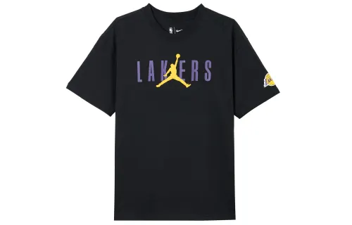 Jordan Drop Shoulder Sleeve T-Shirt Men's Black