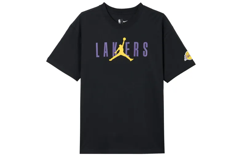 Jordan Drop Shoulder Sleeve T-Shirt Men's Black