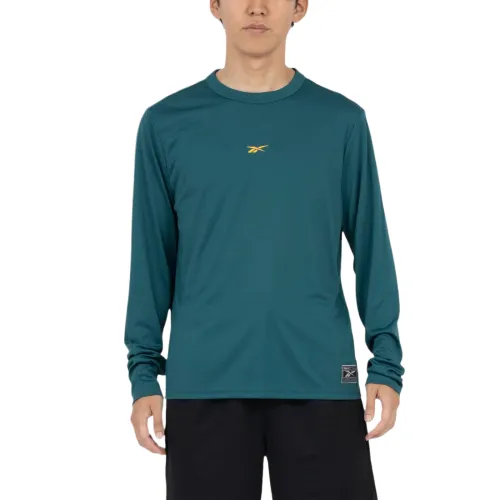 Reebok T Shirts Men's Green Crew Neck