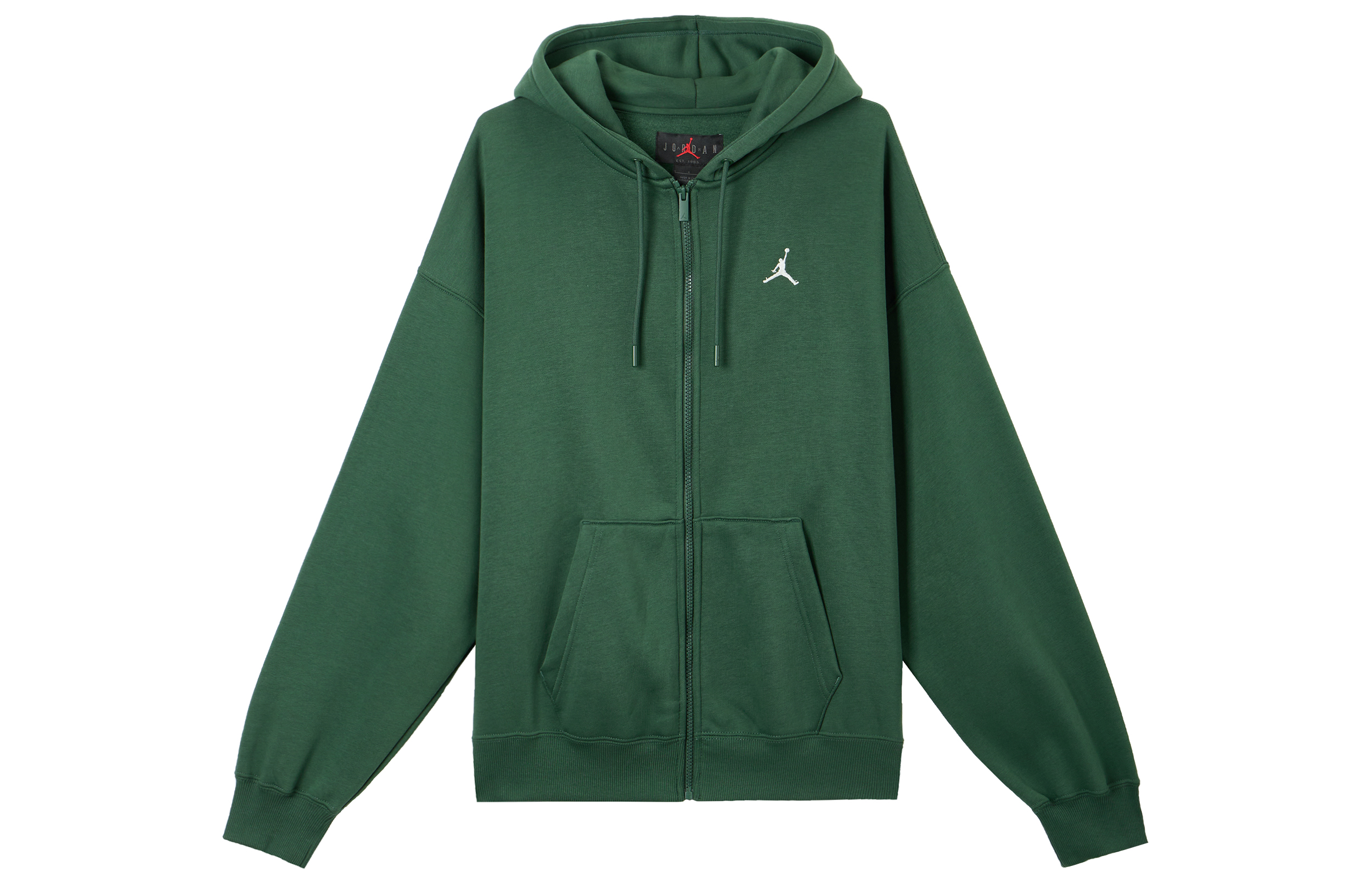 Мужская куртка Jordan Brooklyn Fleece OVERSIZED (зелено-белая)