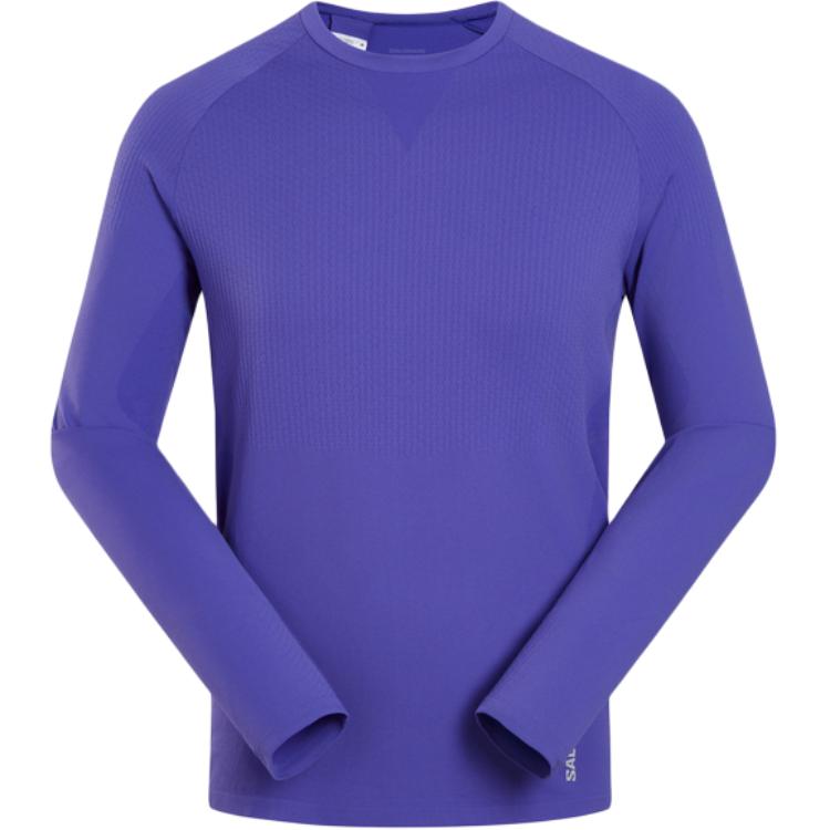 Мужская футболка Salomon SENSE AERO FW25 SEAMLESS (синяя)