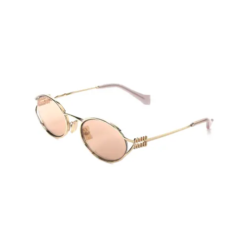 Miu Miu Logo oval-frame sunglasses