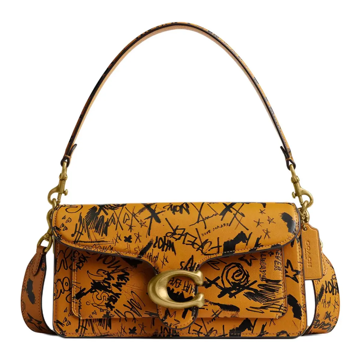 COACH Tabby Leather Handbag Medium Women's Multicolor