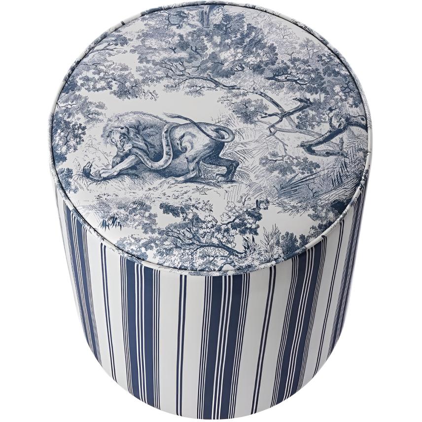 DIOR Dior modern style single chair blue and white 47*36cm dining chair