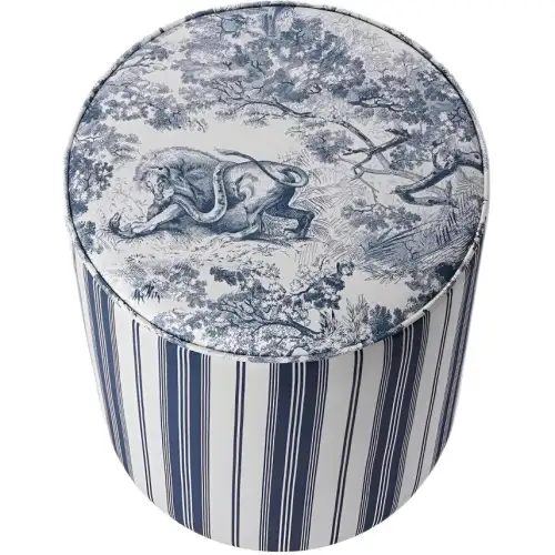 DIOR Dior modern style single chair blue and white 47*36cm dining chair