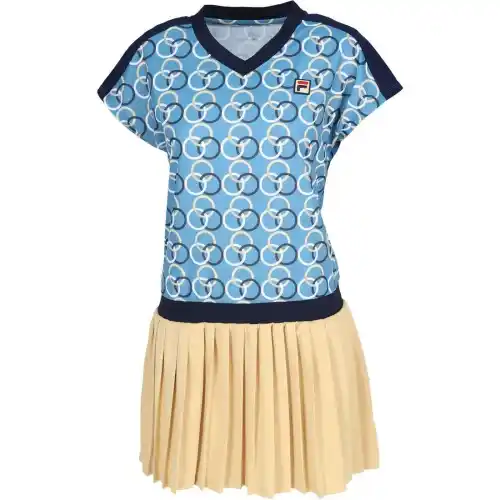 FILA Tennis Outfits Women's Blue Crew Neck Moderate