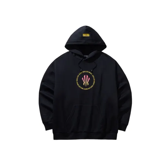 ANTA Sweatshirts Unisex Basic Black 3 Hooded Moderate