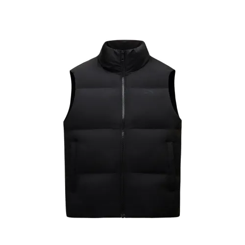 ANTA Down Vests Women's Basic Black 3 Stand Collar Moderate Other
