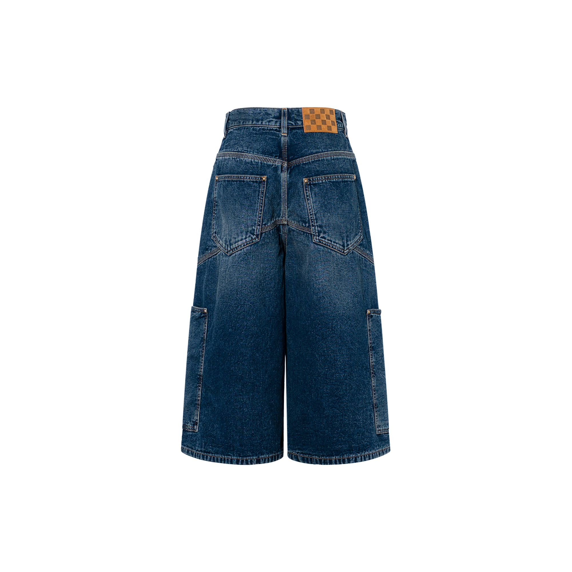 Мужские шорты Louis Vuitton x Nigo Denim Shorts (голубые) — фото 2