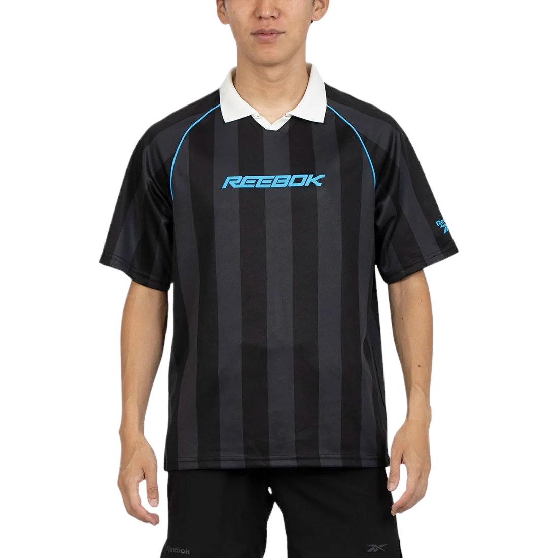 Reebok Polo Shirts Men's Black Lapel Moderate Other