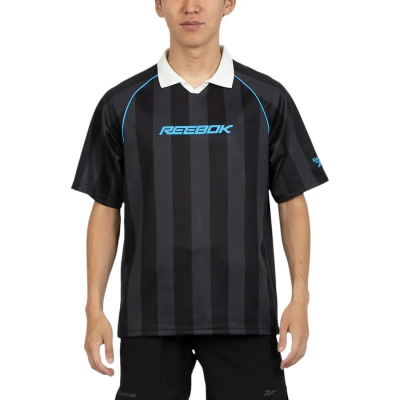 Reebok Polo Shirts Men's Black Lapel Moderate Other