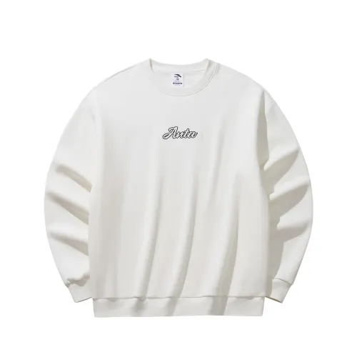 Anta Sweatshirt Unisex Ivory White