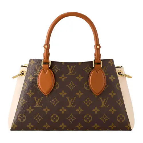 LOUIS VUITTON Vendome Canvas With Leather Shoulder Bag, Crossbody Bag, Handbag Small Women's Brown & White