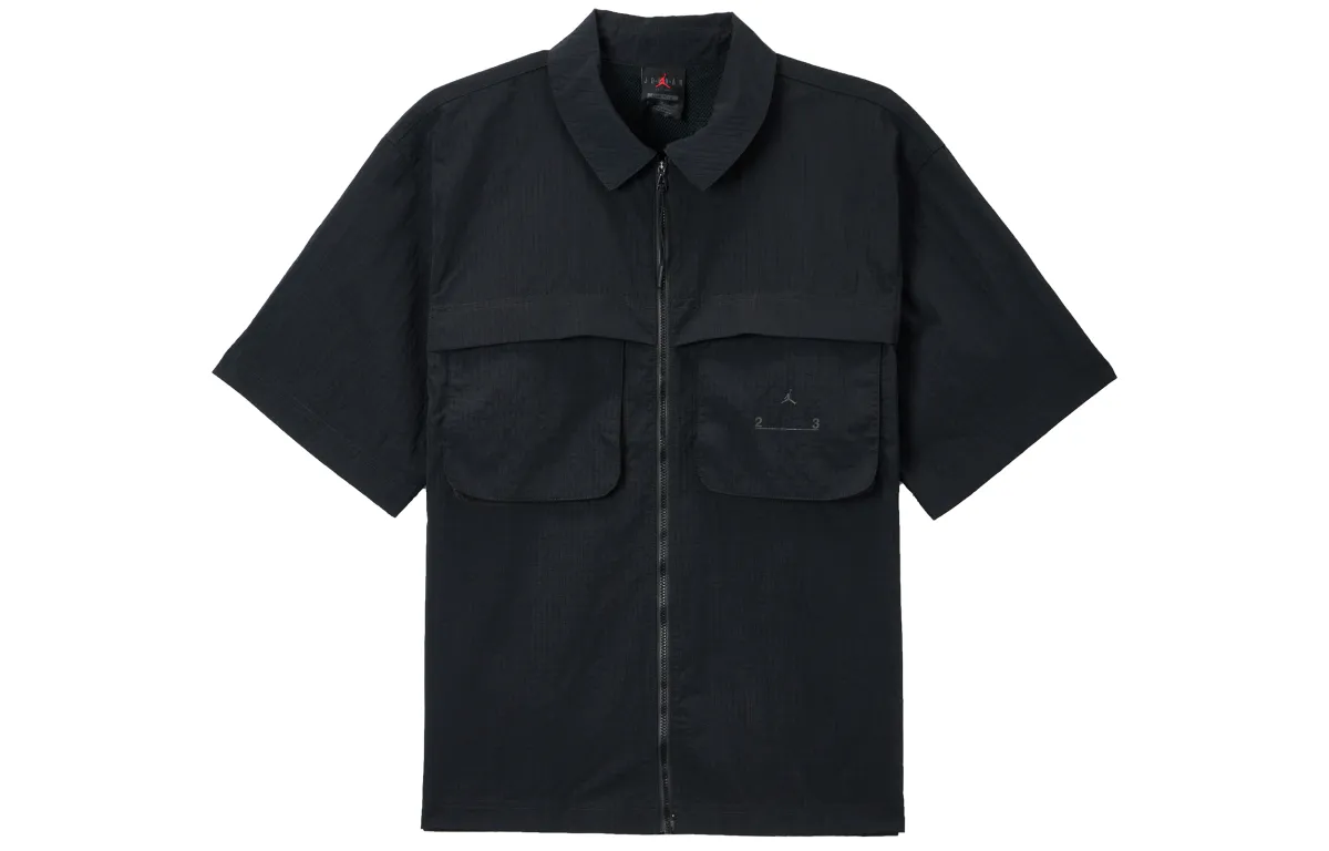 Jordan Shirts Men's Black Lapel Moderate
