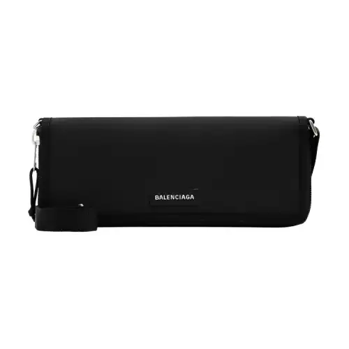 Balenciaga Nylon Wallet Men's Black