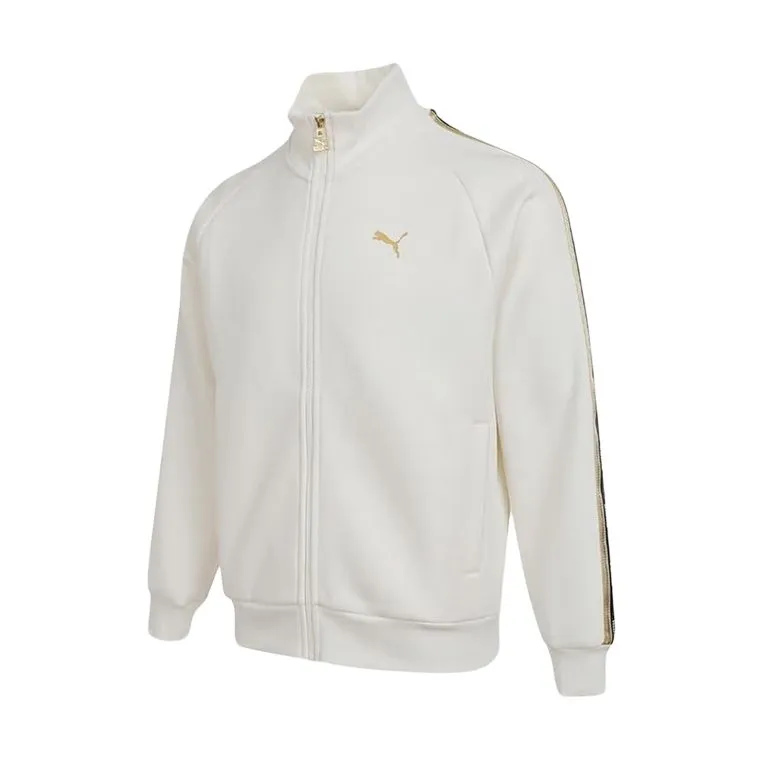 PUMA Jackets Men's White Stand Collar Moderate Other