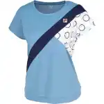 FILA Tennis Tops Women's Dark Blue Crew Neck Moderate