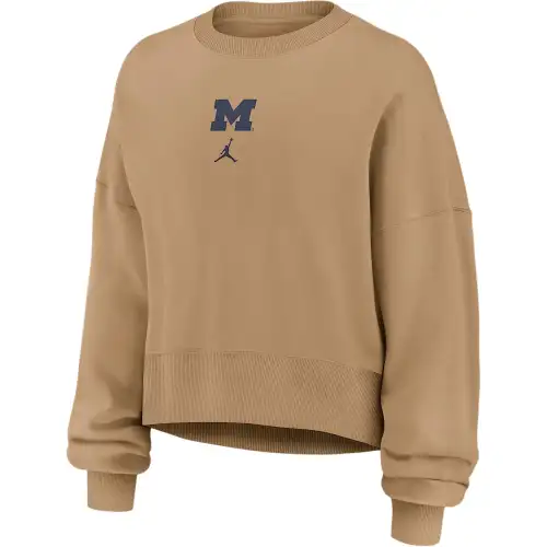 Jordan Michigan Phoenix 2-Hit Women's Jordan Brand College Pullover Crew
