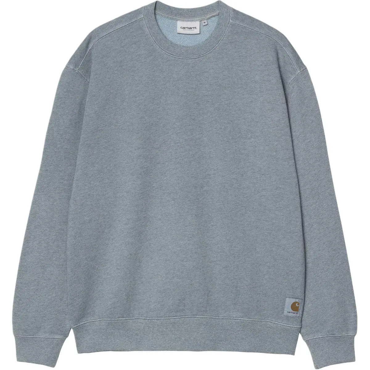 Carhartt WIP Sweatshirts Men's Clay Blue Mixed Color Crew Neck Moderate