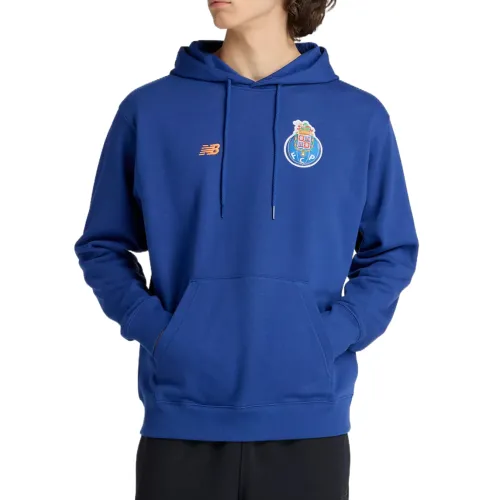 New Balance Sweatshirts Men's Blue Hooded Moderate Regular