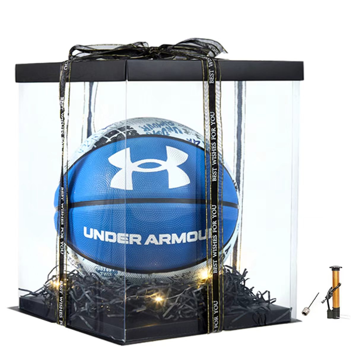 Under Armour Graffiti China Mainland Version Rubber Basketball White Blue Size 7 Ball Training Unisex