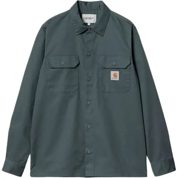 Carhartt WIP Shirts Men's Blue Lapel Moderate