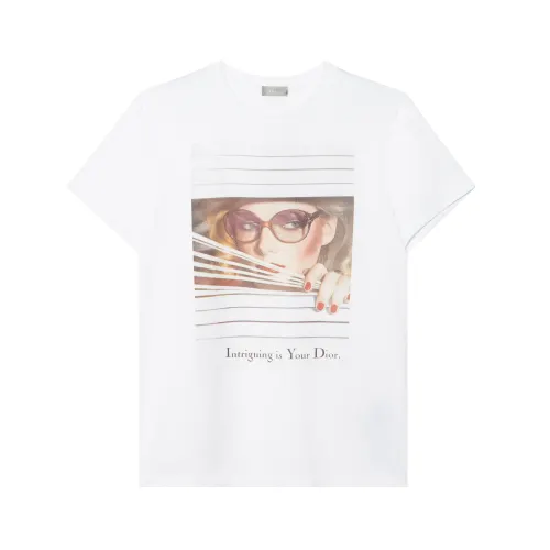 DIOR T Shirts Men's White Crew Neck