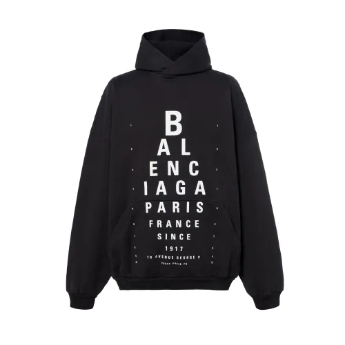 Balenciaga Optical eye-chart print hoodie