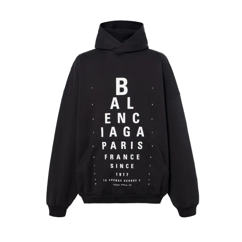 Balenciaga Optical eye-chart print hoodie