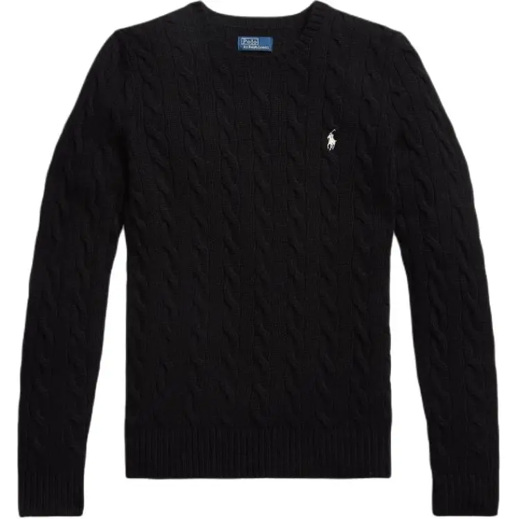 Polo Ralph Lauren Sweater Slim Fit Women's Polo Black