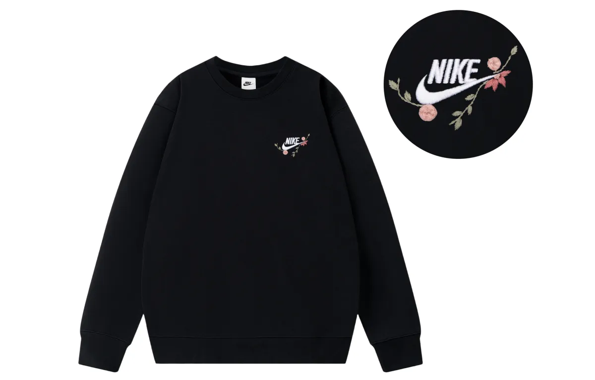 Nike Sweatshirts Unisex Black Crew Neck Moderate Other