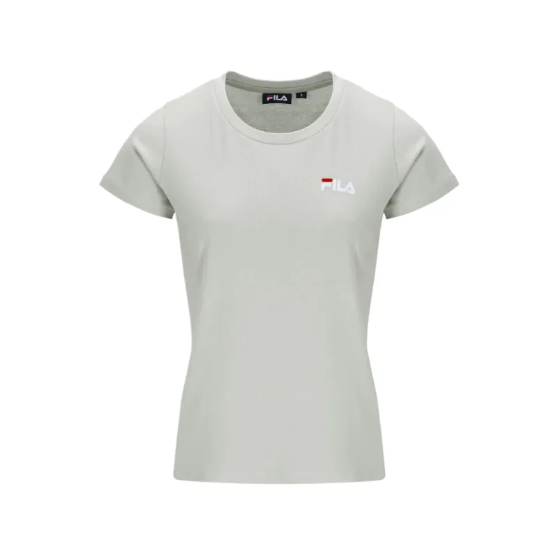 FILA T Shirts Women's Gray Crew Neck Moderate