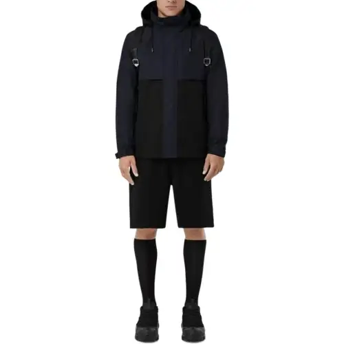Burberry Jackets Men's Black Hooded Moderate Other
