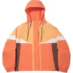 Li Ning Trench Coats Women's Pink Orange/Papaya Orange Hooded Moderate
