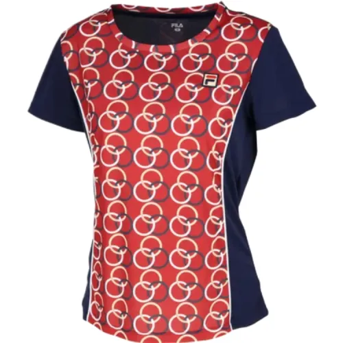 FILA Tennis Tops Women's Red Crew Neck Moderate