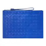 Bottega Veneta Cow Leather Clutch Large Men's Cobalt Blue