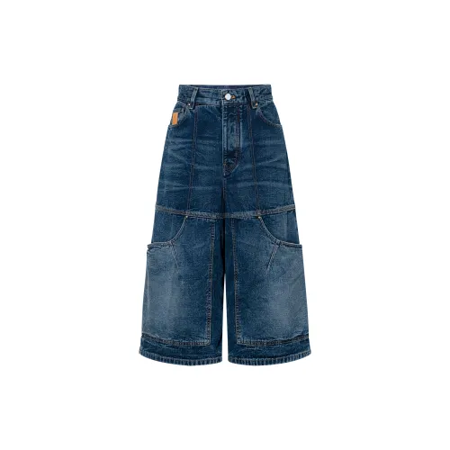 LOUIS VUITTON x Nigo FW25 Denim Shorts Men's