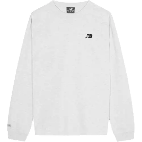New Balance T Shirts Men's Light Gray Crew Neck