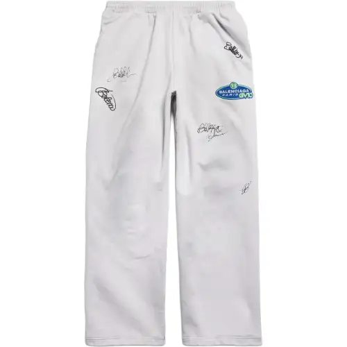 Balenciaga Logo Patch Baggy Sweatpants