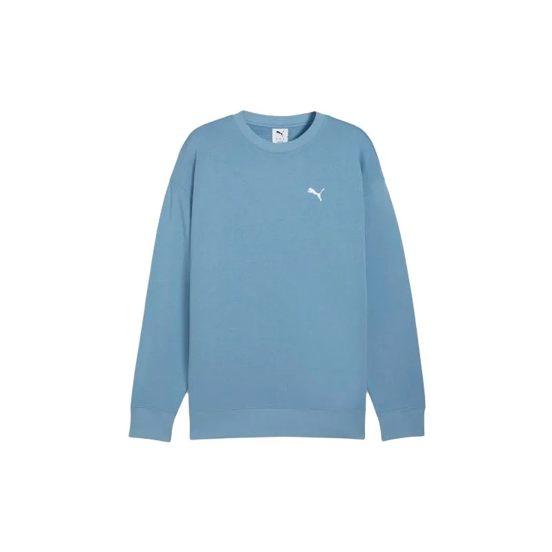 PUMA Sweatshirts Men's Blue Crew Neck Moderate