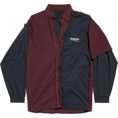 Balenciaga Panelled Long Sleeve Shirt